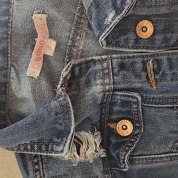 Girls denim jacket size 8 - Picture 2 of 3